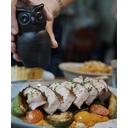 МЕЛЬНИЦА ДЛЯ СПЕЦИЙ Tasty Owl, чёрная для нанесения логотипа