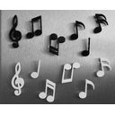 МАГНИТЫ MEMODY MAGNET (6 ШТ. / УПАК.), чёрные для нанесения логотипа
