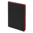 Ежедневник Flexy Latte Soft Touch Black Edition Color А5, черный/красный, недатированный, в гибкой обложке для нанесения логотипа