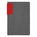 Ежедневник Flexy Star Sivilia Grey Edition Color А5 серо-красный, недатированный в гибкой обложке для нанесения логотипа