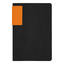 Ежедневник Flexy Star Sivilia Black Edition Color А5, черно-оранжевый, недатированный, в гибкой обложке для нанесения логотипа