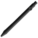 Ручка гелиевая Allegro Soft Grip, пластиковая, черная для нанесения логотипа