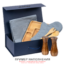 Подарочная коробка, размер 38,5*26*10,5 см, Solution Prestige Big Case Soft с магнитным клапаном и ручкой , с EVA ложементом 36,8*25,1*4 см под индивидуальную вырубку, темно-синяя для нанесения логотипа
