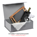 Подарочная коробка, размер 39*26,3*11 см, Solution Prestige Big Case Linen с магнитным клапаном и ручкой , с EVA ложементом 36,8*25,1*4 см под индивидуальную вырубку, серебристая,  для нанесения логотипа