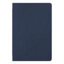 Ежедневник Flexy Velours de Soie Color А5, темно-синий с фольгированным черным срезом, недатированный, в гибкой обложке для нанесения логотипа