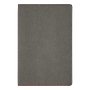 Ежедневник Flexy Latte Color А5, серый с красным срезом, недатированный, в гибкой обложке для нанесения логотипа