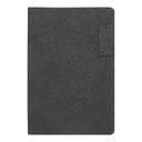 Ежедневник Flexy Tenero Suede A5, серый, недатированный, в гибкой обложке с петлей для ручки для нанесения логотипа