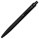 Ручка шариковая Shine Ray Soft touch алюминиевая, черная для нанесения логотипа