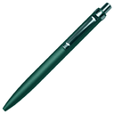 Ручка шариковая Shine Ray Soft touch алюминиевая, зеленая для нанесения логотипа