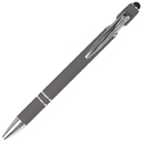 Ручка шариковая, Star Soft Touch Shiny Silver Requis, темно-серая для нанесения логотипа