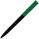 Ручка шариковая, пластиковая софт-тач, Zorro Color Mix, черная/зеленая 346 для нанесения логотипа