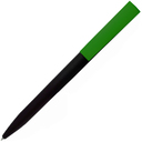 Ручка шариковая, пластиковая софт-тач, Zorro Color Mix, черная/зеленая 348 для нанесения логотипа