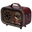 Ретро радио в стиле радиолы, диапазон частот  AM FM SW, USB, Bluetooth, Heritage Memories, со светодиодной подсветкой, цвет коричневый для нанесения логотипа