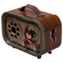 Ретро радио в стиле радиолы, диапазон частот  AM FM SW, USB, Bluetooth, Heritage Memories, со светодиодной подсветкой, цвет светло-коричневый для нанесения логотипа