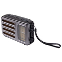 Ретро радио Heritage Melody,  Bluetooth, AM/FM/SW, LED-подсветкой, USB, TF и MP3-плеером, цвет серебристый для нанесения логотипа