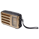 Ретро радио Heritage Melody,  Bluetooth, AM/FM/SW, LED-подсветкой, USB, TF и MP3-плеером, цвет светло-коричневый для нанесения логотипа