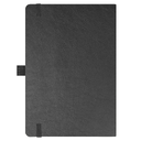 Блокнот Flexy Forest Urban Soft leather  А5, недатированный, с резинкой и петлей для ручки, в гибкой обложке, черный для нанесения логотипа