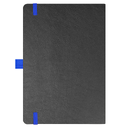 Блокнот Flexy Forest Urban Soft leather  А5, недатированный, с резинкой и петлей для ручки, в гибкой обложке, черно-синий для нанесения логотипа