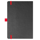 Блокнот Flexy Forest Urban Soft leather  А5, недатированный, с резинкой и петлей для ручки, в гибкой обложке, черно-красный для нанесения логотипа