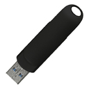 Флеш накопитель  USB 3.0 + TYPE C Cupertino, металл, черный матовый, 32 GB для нанесения логотипа
