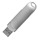 Флеш накопитель USB 2.0 + TYPE C Cupertino, металл, серебристый матовый, 32 GB для нанесения логотипа