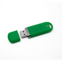 Флеш накопитель USB 2.0 Memo 16GB, пластик Софт Тач, зеленый/зеленый для нанесения логотипа