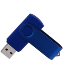 Флеш накопитель USB 2.0 Twister 8GB, пластик Софт Тач/металл, синий/синий для нанесения логотипа