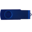 Флеш накопитель USB 2.0 Twister 8GB, пластик Софт Тач/металл, синий/синий для нанесения логотипа