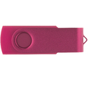 Флеш накопитель USB 2.0 Twister 16GB, пластик Софт Тач/металл, розовый/розовый для нанесения логотипа