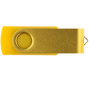 Флеш накопитель USB 2.0 Twister 16GB, пластик Софт Тач/металл, желтый/желтый для нанесения логотипа