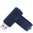 Флеш накопитель USB 2.0 Twister 32GB, пластик Софт Тач/металл, темно-синий/темно-синий для нанесения логотипа