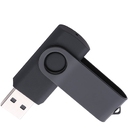 Флеш накопитель USB 2.0 Twister 64GB, пластик Софт Тач/металл, черный/черный для нанесения логотипа