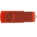 Флеш накопитель USB 2.0 Twister 64GB, пластик Софт Тач/металл, красный/красный для нанесения логотипа