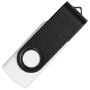Флеш накопитель USB 2.0 Twister Сolor Mix 16GB, пластик Софт Тач/металл, белый/черный для нанесения логотипа