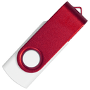Флеш накопитель USB 2.0 Twister Сolor Mix 16GB, пластик Софт Тач/металл, белый/красный для нанесения логотипа