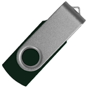 Флеш накопитель USB 2.0 Twister Сolor Mix 16GB, пластик Софт Тач/металл, черный/серебристый для нанесения логотипа