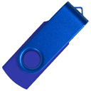 Флеш накопитель USB 2.0 Twister Сolor Mix 16GB, пластик Софт Тач/металл, синий/синий для нанесения логотипа