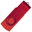 Флеш накопитель USB 2.0 Twister Сolor Mix 16GB, пластик Софт Тач/металл, красный/красный для нанесения логотипа