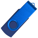 Флеш накопитель USB 2.0 Twister Сolor Mix 16GB, пластик Софт Тач/металл, темно-синий/синий для нанесения логотипа