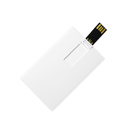 Флеш накопитель USB 2.0 в виде кредитной карты 32GB, пластик, белый для нанесения логотипа