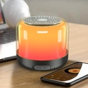 Колонка беспроводная MyTone Light Sound со светомузыкой, черная для нанесения логотипа