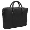 Портфель для ноутбука Vancouver Leather из натуральной кожи, черный для нанесения логотипа