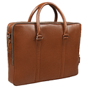 Портфель для ноутбука Vancouver Buffalino Leather из натуральной кожи, коричневый для нанесения логотипа