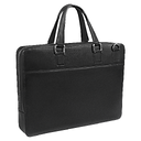 Портфель для ноутбука Stanford Leather из натуральной кожи,  черный для нанесения логотипа
