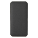 Внешний аккумулятор (powerbank) «WeCharge Velvet», 10 000 mAH, 5V -2A , c цифровым дисплеем для контроля заряда, черный для нанесения логотипа