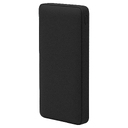 Внешний аккумулятор (powerbank)  «WeCharge Soft Touch»,  10 000 mAH, Power Delivery (PD) 25.5W, со светящимся логотипом после гравировки, c цифровым дисплеем для контроля заряда, черный для нанесения логотипа