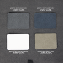 Шеврон Rectangle Cowhide размер 50*70 мм, белый, со скругленными углами для нанесения логотипа