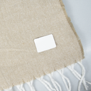Шеврон Rectangle Cowhide размер 60*30 мм, белый, со скругленными углами для нанесения логотипа