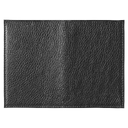 Обложка для автодокументов Leather Sky Flotter Sun из натуральной кожи, черная для нанесения логотипа