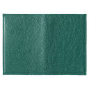 Обложка для автодокументов Leather Sky Flotter Sun из натуральной кожи, зеленая для нанесения логотипа